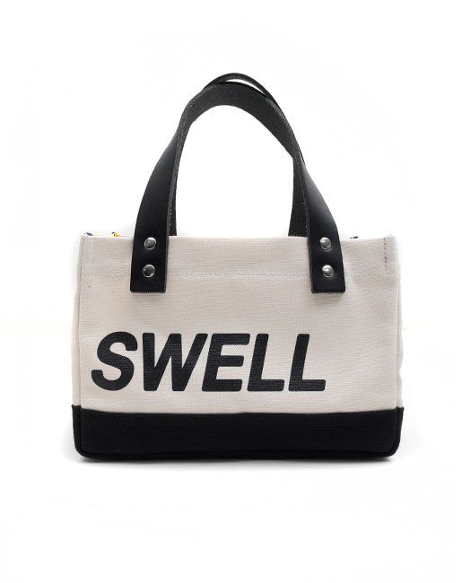 rough & swell - BIG LOGO CART BAG カートバッグ ( ホワイト