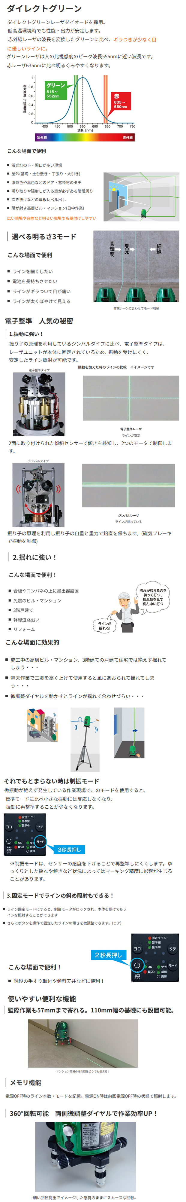 MAX 電子整準グリーンレーザ墨出し器 LA-S803DG 電動工具・エアー工具