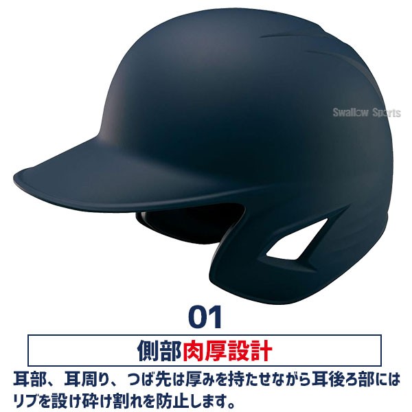 野球 ゼット ヘルメット 軟式用 軟式野球 つや消し 両耳 JSBB公認 SG