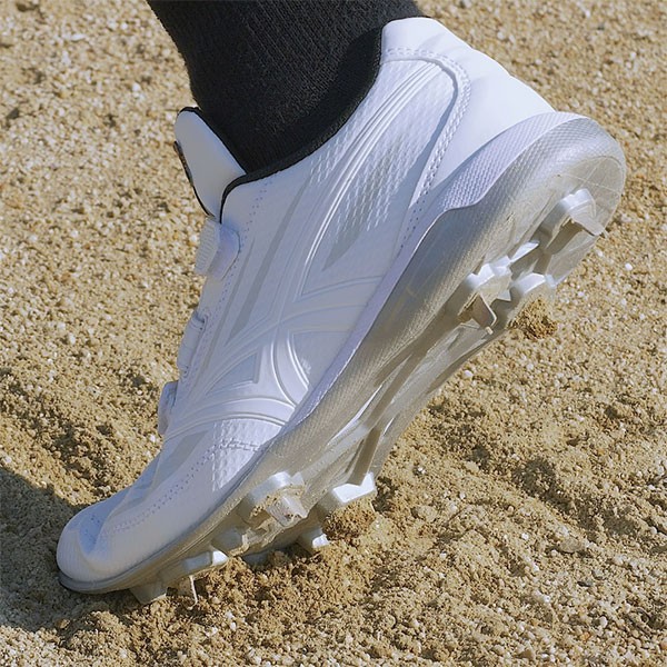 野球 SSK 野球 スパイク P革取付済み 金具 白 エスエスケイ 樹脂底