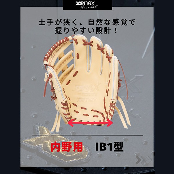 野球 ザナックス 硬式グローブ グラブ トラストエックス 内野手用 右投