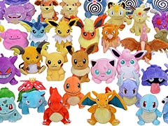 手の平サイズの「ポケモン」ぬいぐるみ「Pokémon fit」を販売する