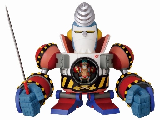 パーツを合体させることで完成するフィギュア「フランキー将軍」が