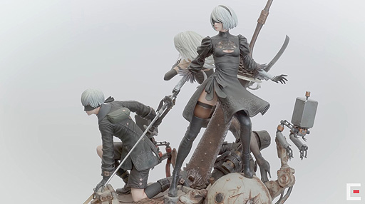 大ボリュームの「NieR：Automata」フィギュアが発表。スクエニ