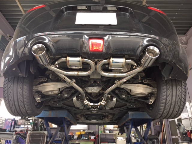 フェアレディZ（Z34）HKSマフラー交換 - JUショップ オート信州