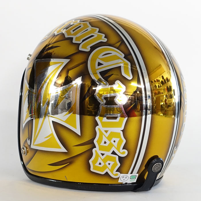 3-132 アイアンクロス メッキイエロー | ジェットヘルメット | 72JAM