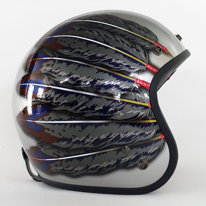 IWAKI Fifty one Feather Design | ジェットヘルメット | 72JAM ジャム