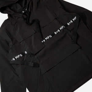 Strapped Up Rip Stop Utility Anorak Jacket Black – 8&9 Clothing Co.