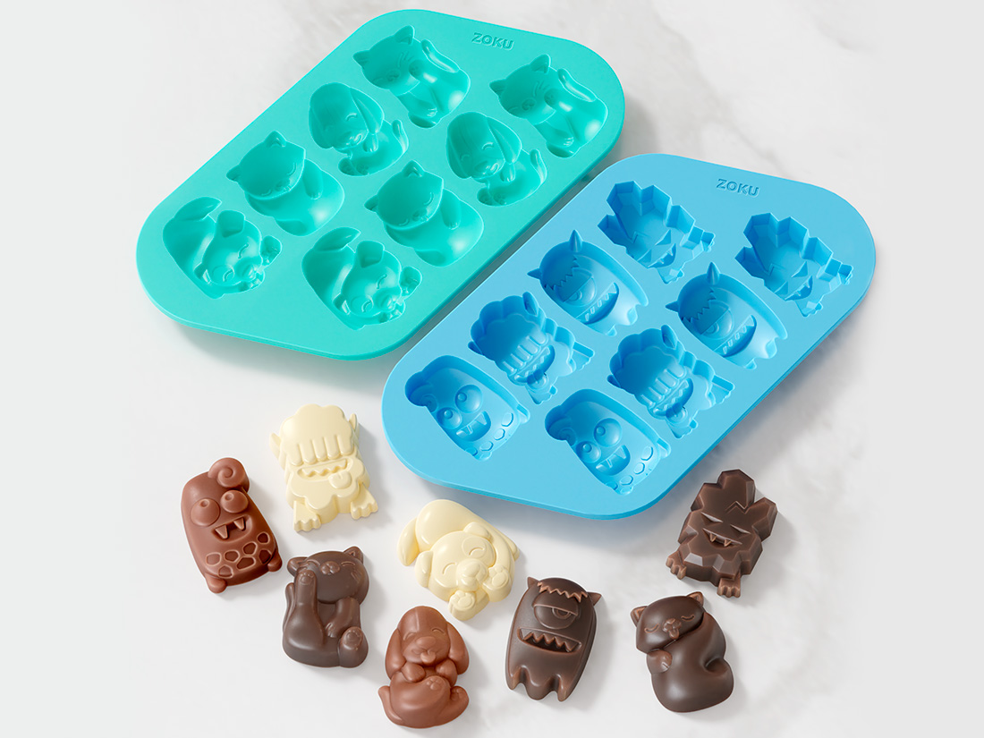 ZOKU チョコモールドキャット&ドッグ&モンスター 2種セット