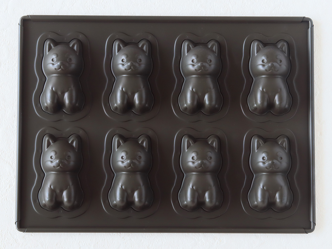 松永製作所 メタリックテフロン付柴犬のわん吉天板 8P | 松永製作所の