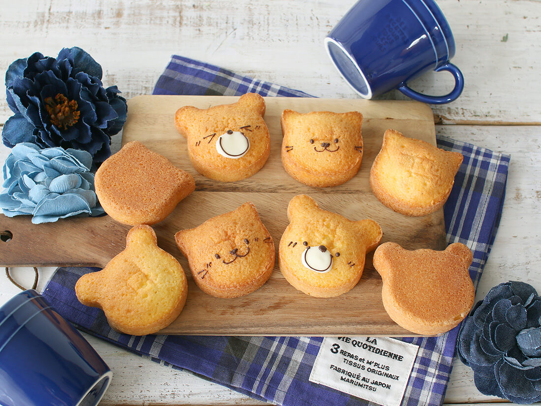 cottaオリジナル イングリッシュマフィン型ねこ&くま | お菓子・パン