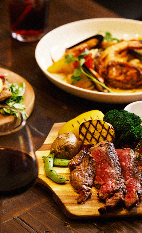 埼玉県北本市、北本駅のバーレストラン「カウチポテト」ハンバーガー