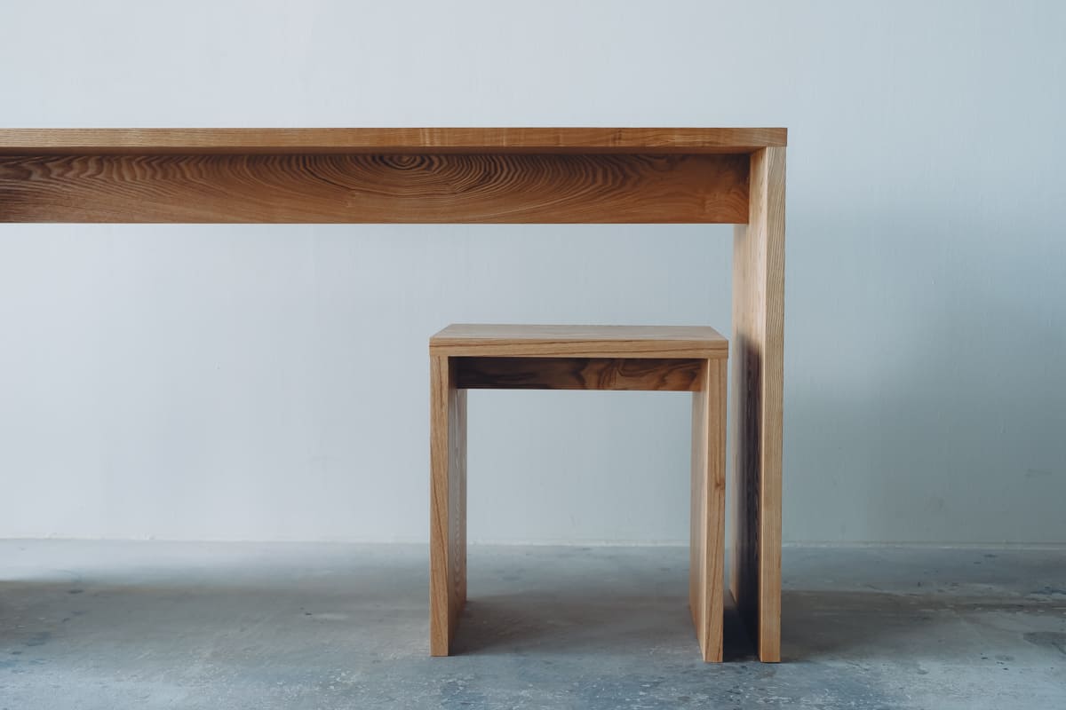 plain』series // スツール、サイドテーブル