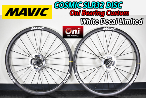 MAVIC 2025 COSMIC SLR32 DISC ONI BEARING SPECIAL WHITE DECAL WHEEL