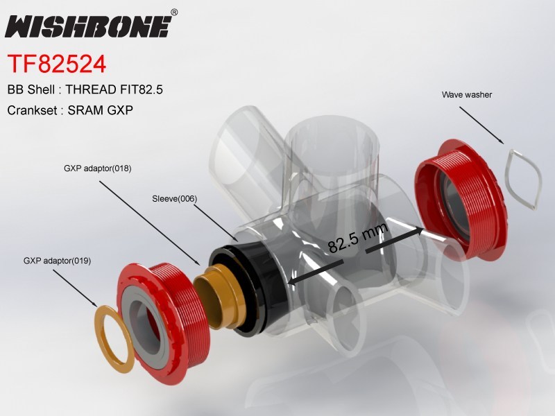 WISHBONE TF82524 ONI BEARING SPECIAL CUSTOM BB ウィッシュボーン