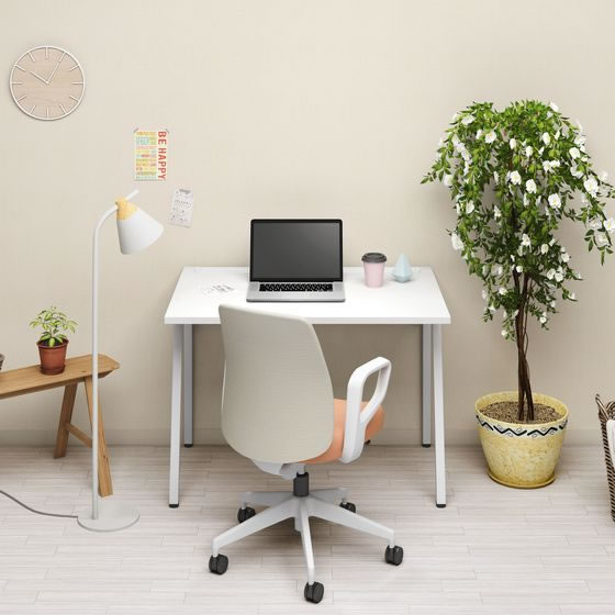 コクヨ LEAN W1200xD600 天板ナチュラル／本体ブラック／引出し無し