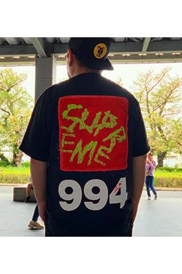 シュプリーム 春コレクションPaint Tee 994バックプリント半袖Tシャツ