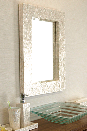 おしゃれな壁掛け鏡(シェル・貝) 通販｜《公式》ココバリ