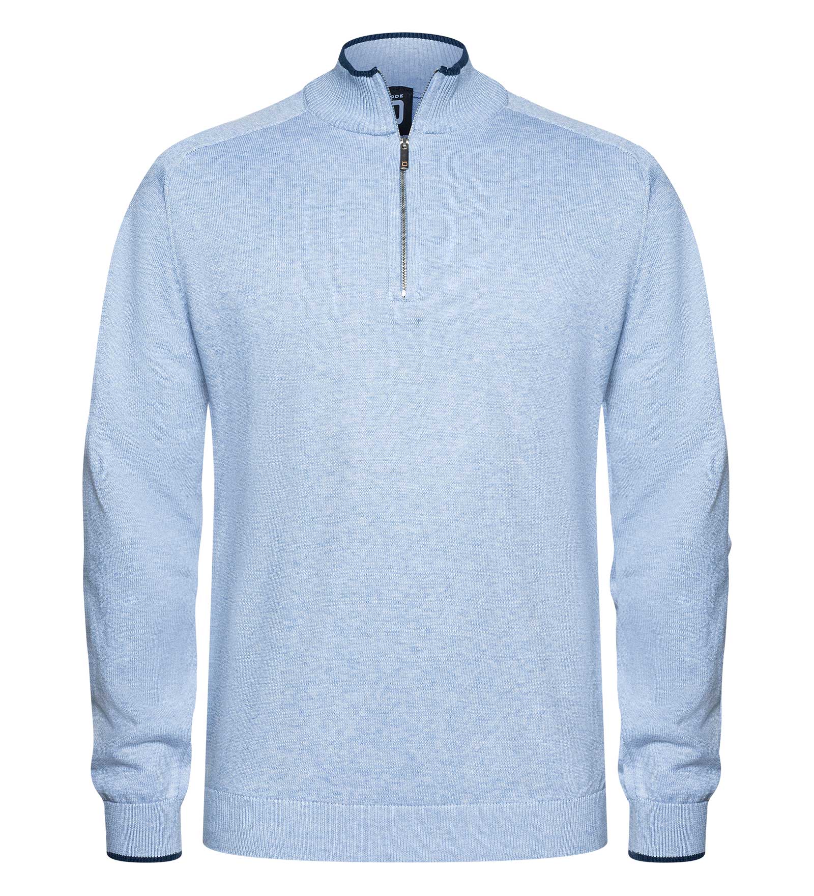 CODE-ZERO Half-Zip Sweater Men Rigging Blue L | CODE-ZERO