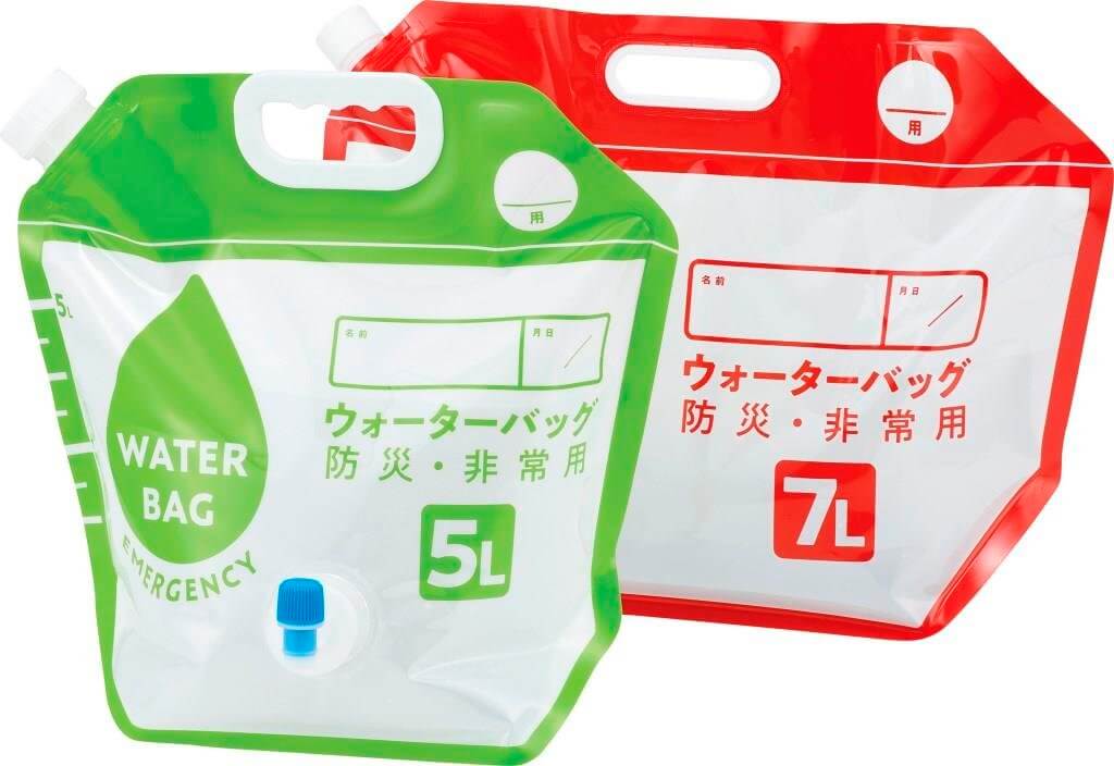 小さく保存！ウォーターバッグ蛇口付 5L・7L：PRODUCT（商品情報