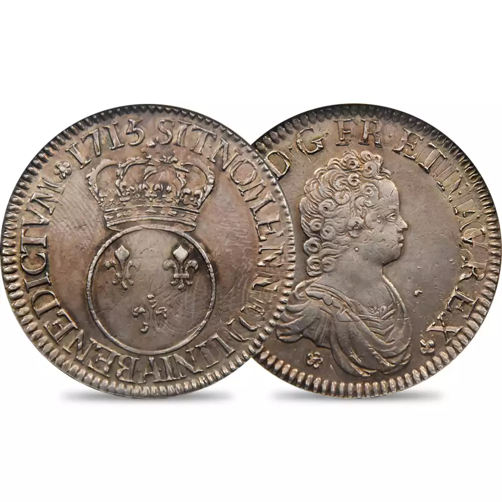 フランス 1715A ルイ15世 エキュー銀貨 NGC AU53 DAV-1326 | 英国