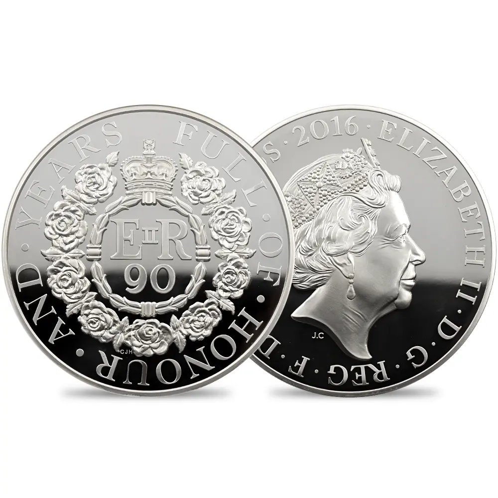 2016 エリザベス2世 女王生誕90周年記念 500ポンド1キロ銀貨