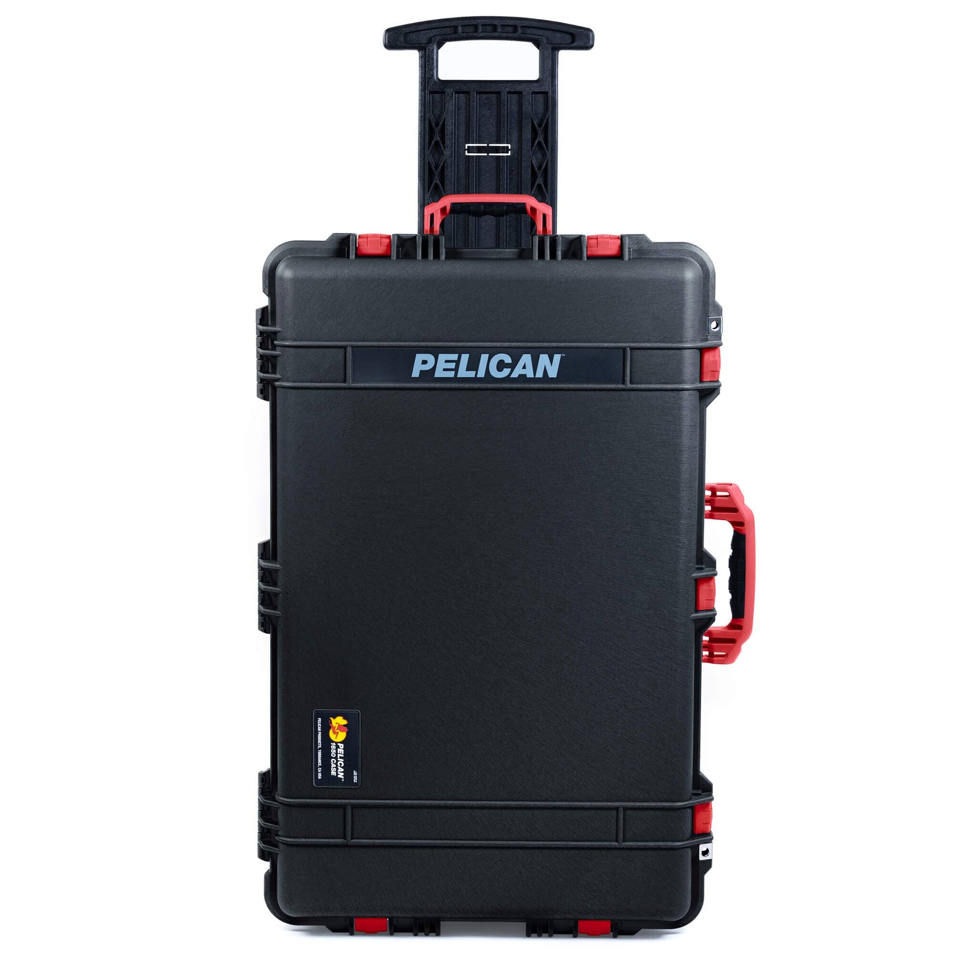 Pelican 1650 Case in Black with Red Foam Inserts - ColorCase