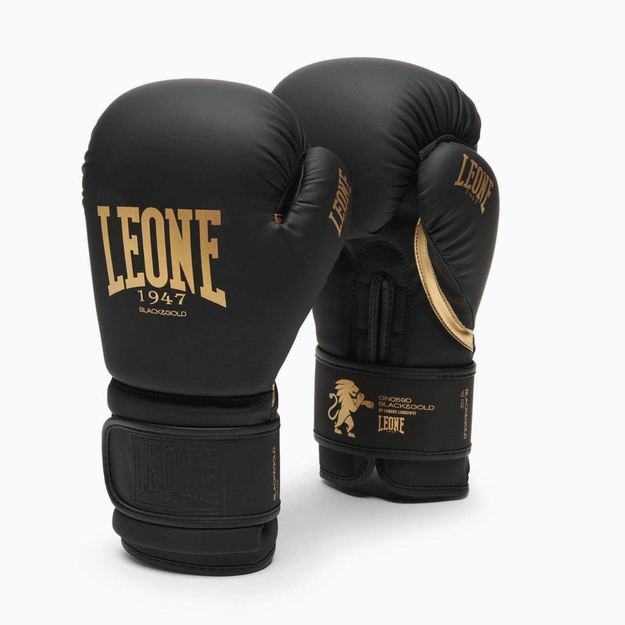 Boxing gloves Leone GN059D Black&Gold – Combat Arena