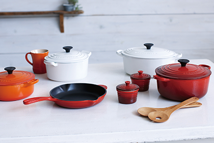 LE CREUSET (ル・クルーゼ) ラムカン フタ付き フルールS 910167-00