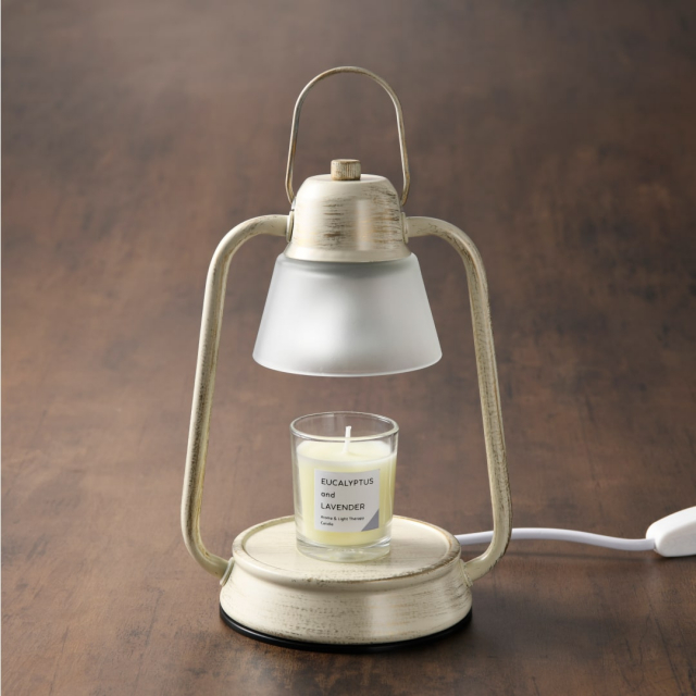 香りが選べる!キャンドルウォーマーランプミニ (ホワイト)& 『香る