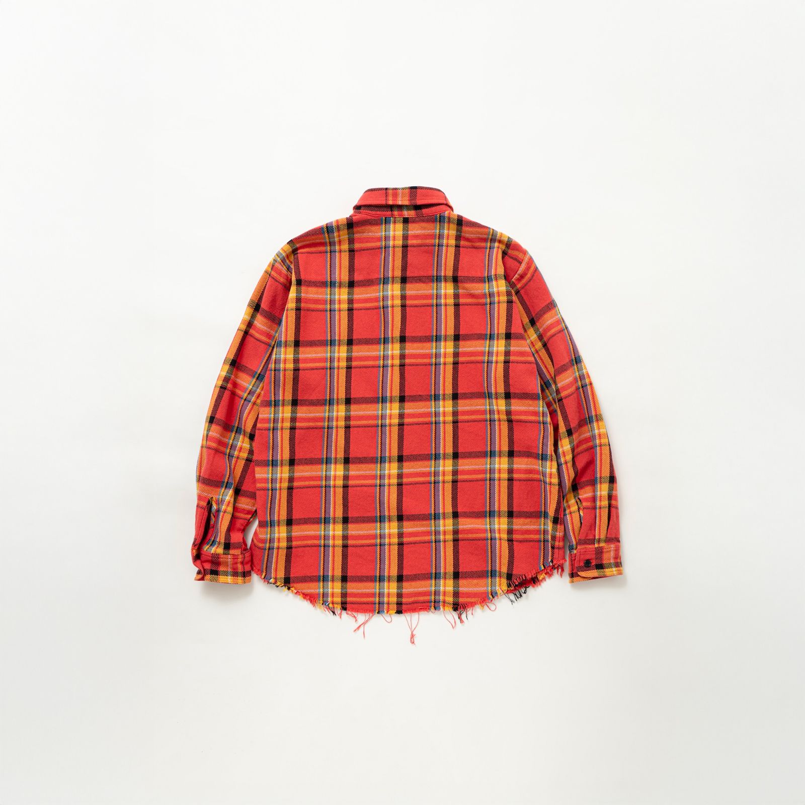 LASTMAN - 【残りわずか】DAMAGED FLANNEL SHIRTS / ネルシャツ