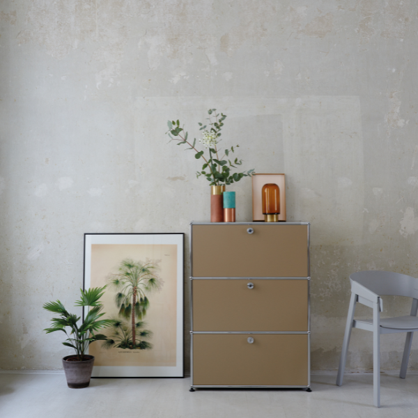 リビングに！木製家具に合うおしゃれ収納～USMハラーベージュ