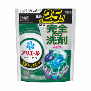 洗濯洗剤 ジェルボール プロ 部屋干し×鉄壁バリア / アリエール(洗濯用