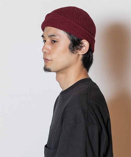 YASHIKI x CA4LA YAGASURI KNITCAP(ONESIZE WINE RED): ニットキャップ