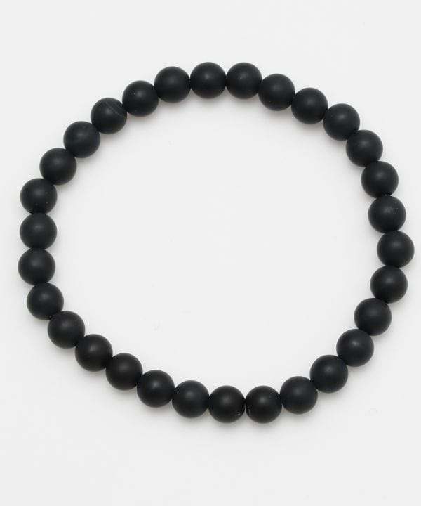 フロスティブラックオニキス6mmブレスレット(FROSTY BK ONYX): 『岩