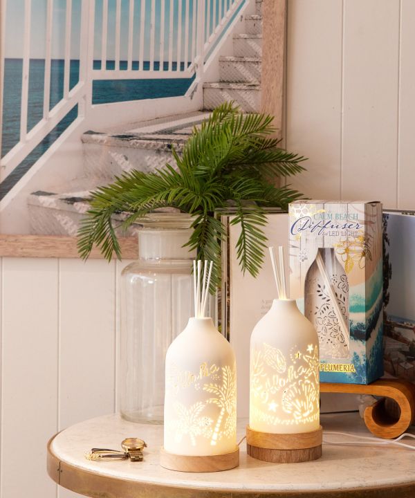 LEDライト付き】ビーチディフューザー(LANI PLUMERIA): 『Kahiko