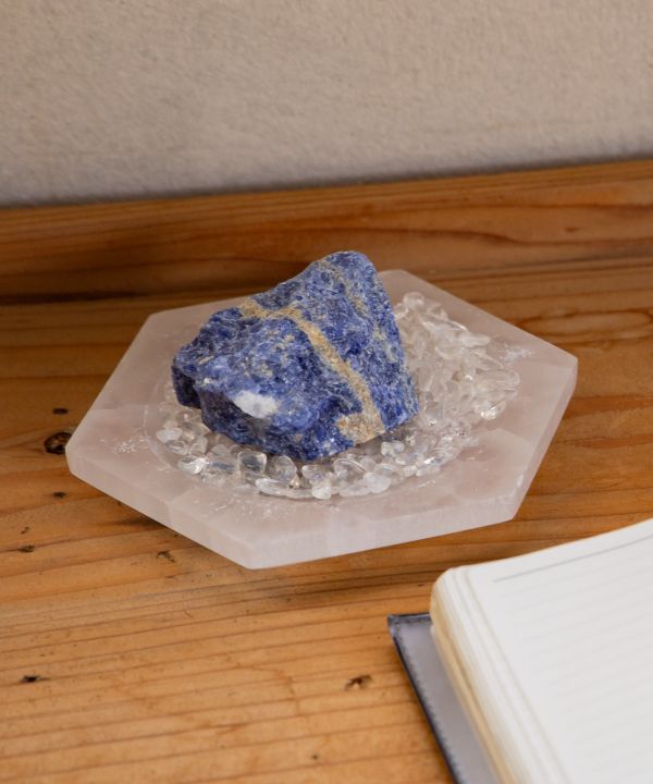 セレナイト浄化六角皿(ﾓﾛｯｺ): 『岩座(いわくら)』公式通販