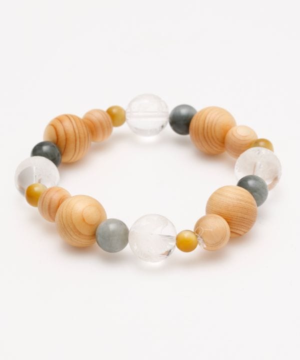 四神桧ホワイトタイガーアイブレスレット(WT TG(EAGLE EYE)): 『岩座