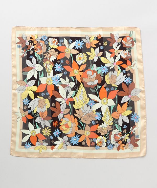 Fromイタリア】レトロフラワースカーフ(BEIGE): 『欧州航路』