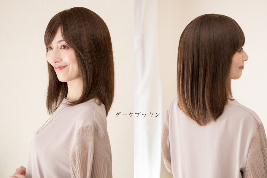 医療用総手植え人毛ウィッグ シルクスキン セミロングボブ｜カプリス