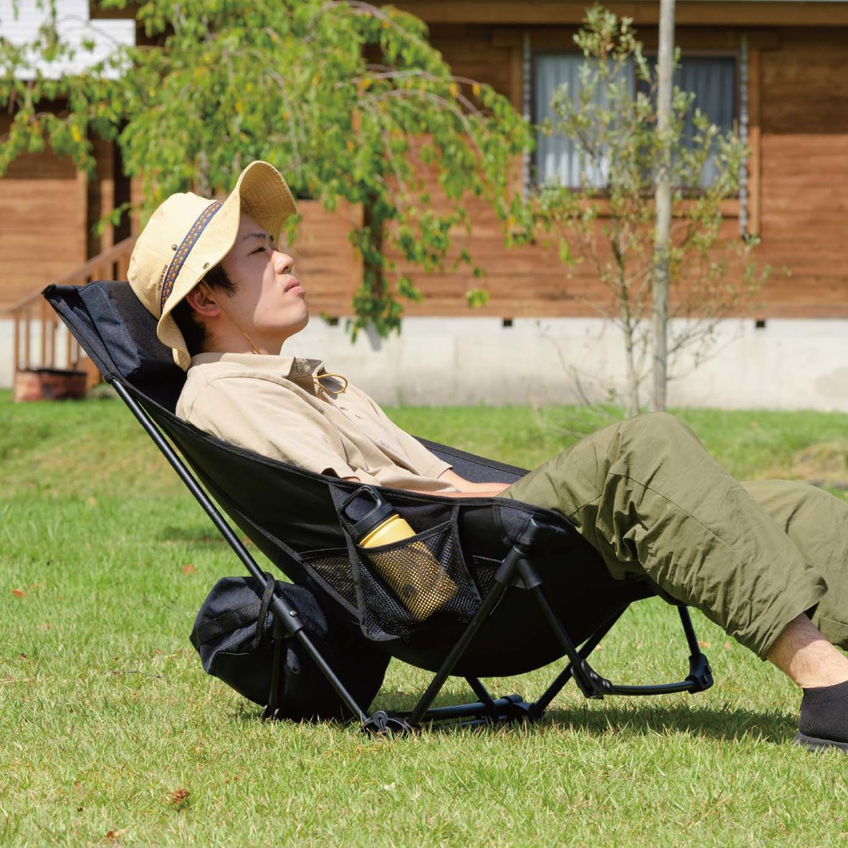 トレッカー グランドリクライニングチェア（ブラック） - アウトドア