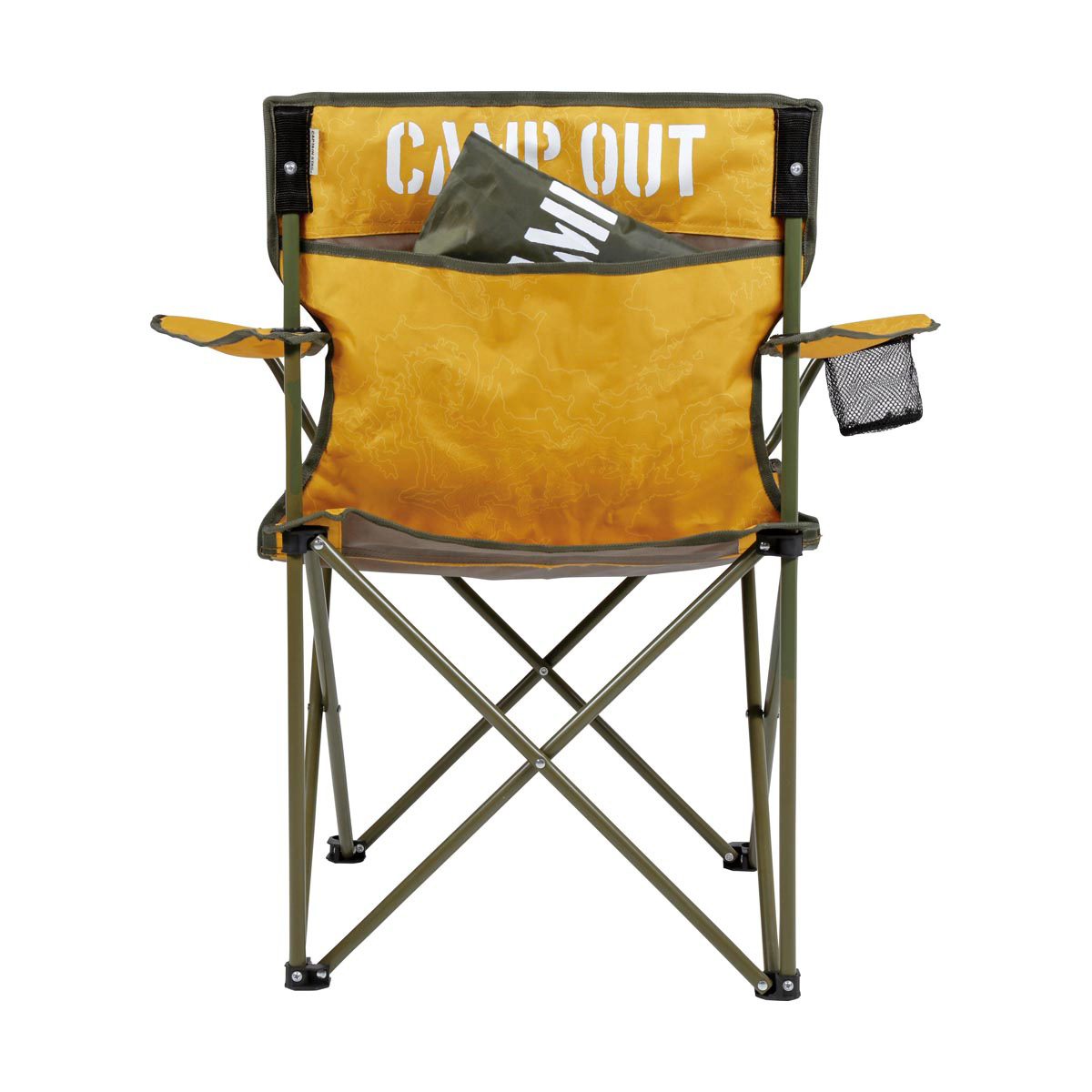 キャンプアウト ラウンジチェア（オールドイエロー） - アウトドア