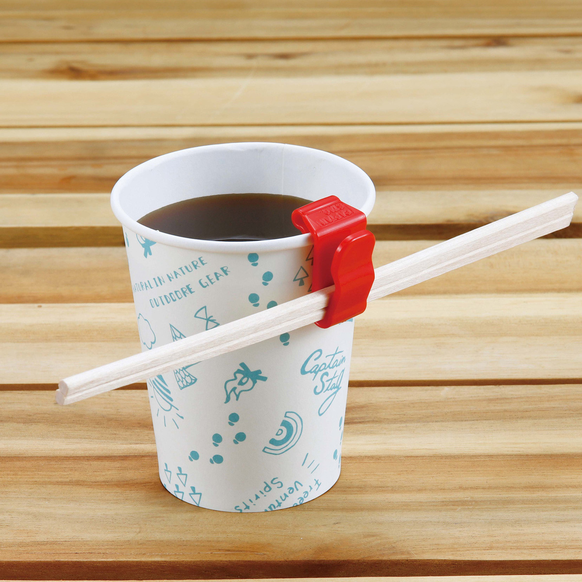 シェラカップクリップ2P（ブラック＆レッド） - アウトドア・キャンプ