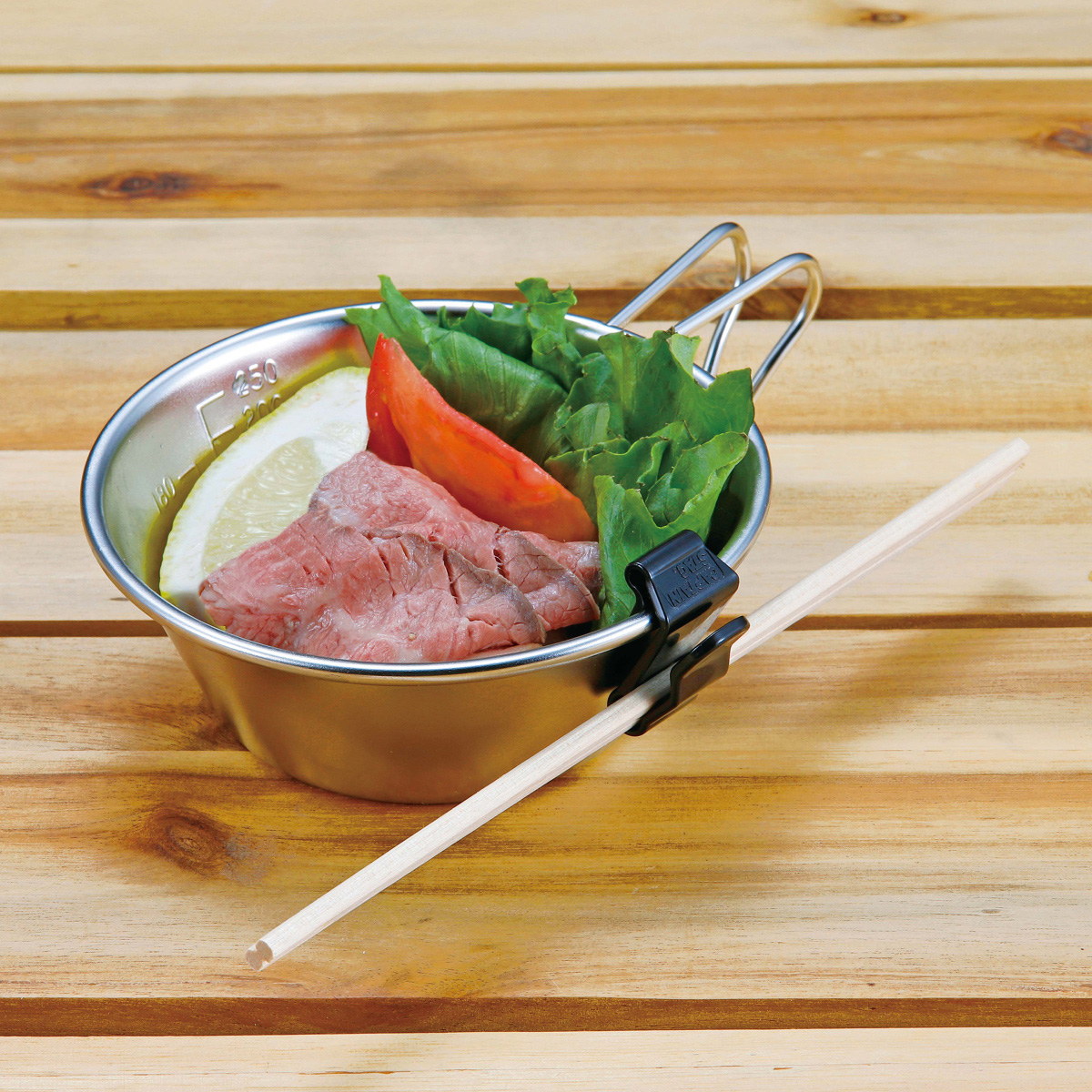 シェラカップクリップ2P（ブラック＆レッド） - アウトドア・キャンプ