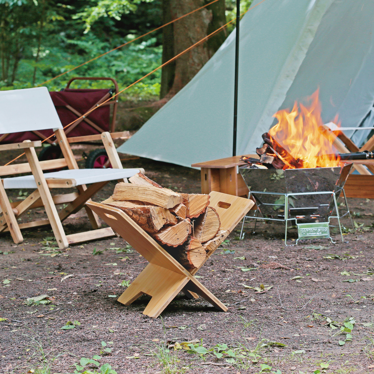 TAKE-WARE 薪スタンド - アウトドア・キャンプ用品 - キャプテンスタッグ