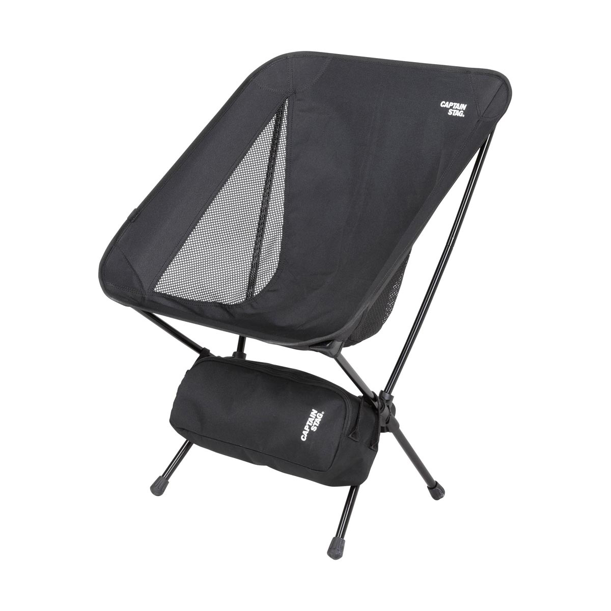 CAPTAIN STAG アウトドアチェア ブラック UC-1833 2脚セット