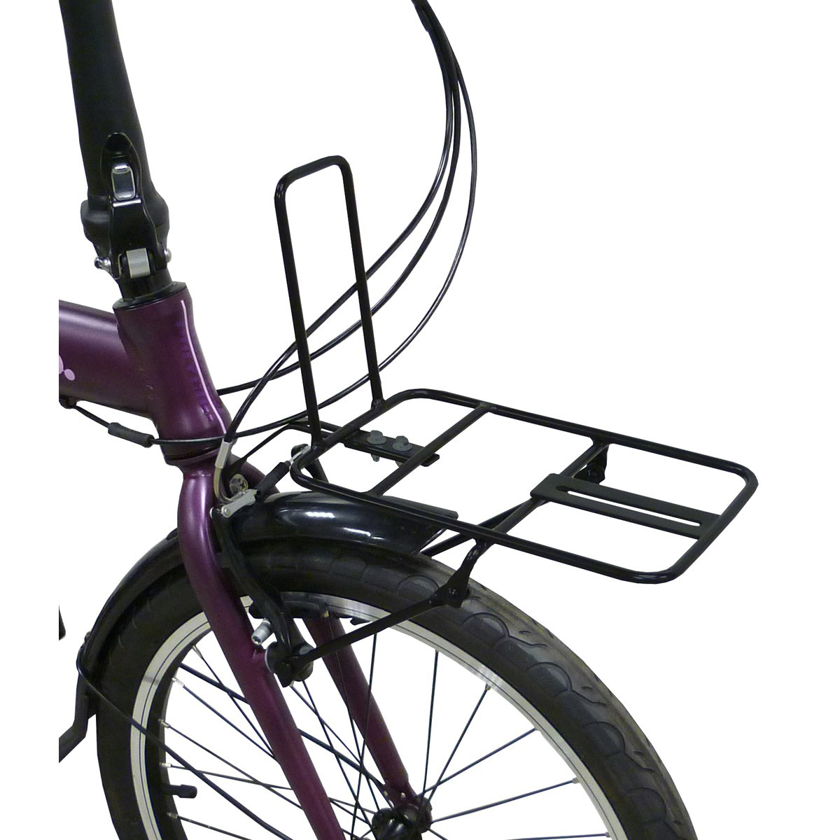 フロントキャリア〈MTB・クロスバイク対応／ハイバック〉（ブラック