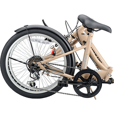 WONDA 折りたたみ自転車 ベージュ