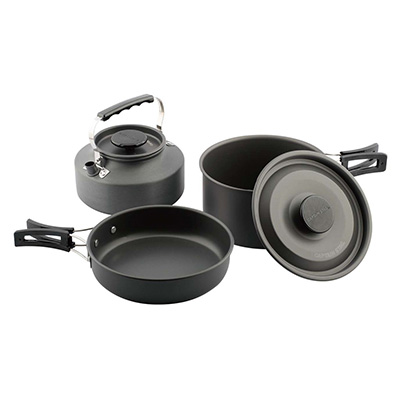 CAPTAIN STAG Easy アルミクッカーセット - アウトドア・キャンプ用品