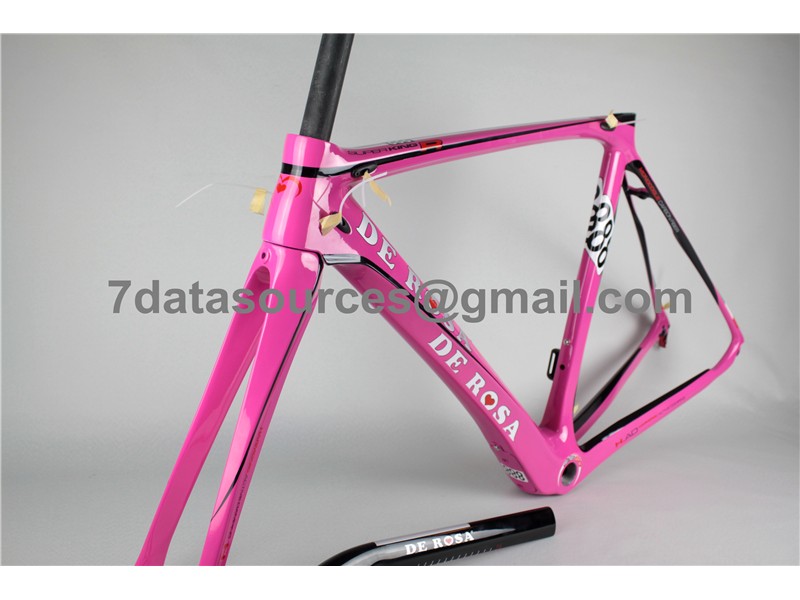 De Rosa 888 カーボンファイバー ロードバイク自転車フレーム ピンク